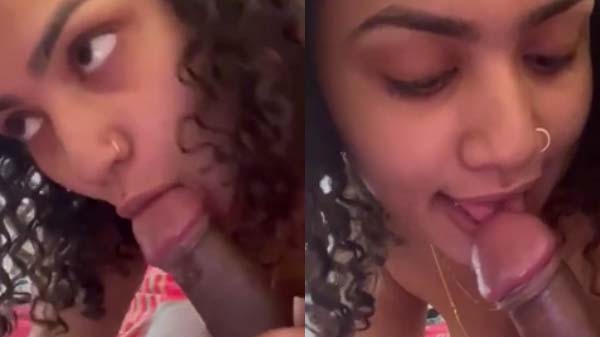 College girl ne blowjob diya bf ko